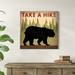 Loon Peak® Take A Hike Black Bear Canvas | 30 H x 30 W x 1.25 D in | Wayfair 03BFB6227BFA4D88ABD735276020FE4C