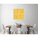 Latitude Run® Fruit Stand Pattern IVC by Anne Tavoletti - Wrapped Canvas Painting Canvas in Yellow | 12 H x 12 W x 1.5 D in | Wayfair