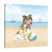 Rosecliff Heights "Summer Paws V No Words" Gallery Wrapped Canvas By Beth Grove Canvas | 12 H x 12 W x 1.5 D in | Wayfair