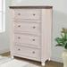 Canora Grey Bacquet 4 Drawer 39" W Chest Wood in Brown/Green/White | 54 H x 39 W x 18 D in | Wayfair 72E1A4B6E92A4E15859312B5F18C7702