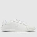 Lacoste graduate trainers in white