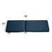 78" X 23" Chaise Cushion - Knife-Edge, Knife-Edge/Island Blue - Grandin Road