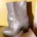 Zara Shoes | Gray Zara Platform Boots Size 39 | Color: Gray/Silver | Size: 9