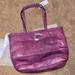 Coach Bags | Coach Patent Leather Shoulder Bag Purse | Color: Purple/Silver | Size: Os