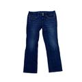 American Eagle Outfitters Jeans | American Eagle Jeans Artist Cropped Size 2r Studded Low Rise Dark Wash Denim | Color: Blue | Size: 2