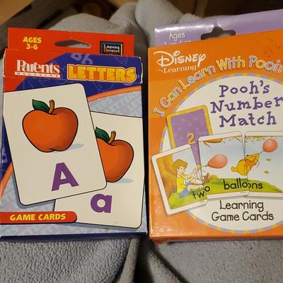 Disney Toys | Children's Number &Letter Game Card Bundle | Color: Orange/Red | Size: Osbb