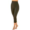 Plus Size Women's High-Waisted Swim Capri by Swim 365 in Black (Size 40)