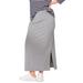 Plus Size Women's Knit Maxi Skirt by ellos in Heather Grey (Size 42/44)