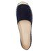 Extra Wide Width Women's Espadrille Flats by ellos in Navy (Size 9 WW)