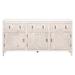 Emerie Media Sideboard in White Wash Pine, White Quartz - Essentials For Living 8015.WW-PNE/WHTQ