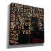 Epic Graffiti 'Yes, No, Maybe' By Erin Ashley, Canvas Wall Art, 26"X26" Canvas, Solid Wood in Gray | 37 H x 37 W x 1.5 D in | Wayfair