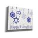 Epic Graffiti 'Punny Hanukkah Collection A' By Alicia Ludwig, Canvas Wall Art, 16"X12" Plastic in Gray | 26 H x 34 W x 1.5 D in | Wayfair