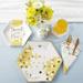 Kate Aspen Sweet As Can Bee Paper Disposable Appetizer Plate in White/Yellow | Wayfair 28555NA