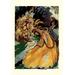 Buyenlarge Cowardly Lion by John R. Neill Painting Print in Green/Yellow | 36 H x 24 W x 1.5 D in | Wayfair 0-587-06128-6C2842