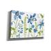 Red Barrel Studio® ' & Green Garden I' By Lisa Audit, Canvas Wall Art Canvas, Solid Wood in Blue | 12 H x 18 W x 0.75 D in | Wayfair