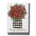 The Holiday Aisle® Merry Christmas Poinsettia by Cindy Jacobs - Wrapped Canvas Graphic Art Metal in Brown | 54 H x 40 W x 1.5 D in | Wayfair