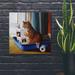 Trinx Kitty Throne by Lucia Heffernan - Wrapped Canvas Graphic Art Print Canvas in Brown | 26 H x 26 W x 1.5 D in | Wayfair
