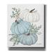 August Grove® Pumpkin Trio by Sara Baker - Wrapped Canvas Painting Canvas in Blue | 30 H x 26 W x 1.25 D in | Wayfair