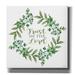 Trinx Trust in the Lord Wreath by Cindy Jacobs - Wrapped Canvas Textual Art 12.0 H x 12.0 W x 0.75 D in green/Canvas in White | Wayfair