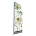 Red Barrel Studio® 'My Greenhouse Flowers VIII' By Lisa Audit, Canvas Wall Art Canvas, Solid Wood in White | 36 H x 12 W x 1.5 D in | Wayfair