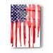 Rosalind Wheeler 'American Flag Splatter' By Nicklas Gustafsson, Acrylic Glass Wall Art, 12"X16" Plastic/Acrylic | 16 H x 12 W x 0.12 D in | Wayfair