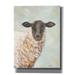 Rosalind Wheeler Farm Sheep by Pam Britton - Wrapped Canvas Painting Print Canvas in Blue | 16 H x 12 W x 0.75 D in | Wayfair