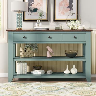 End Table Sofa Console, Sage Green Entry Table