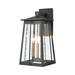 Elk Home Kirkdale Matte Black With Seedy Glass 3 Light Wall Sconce