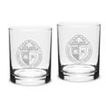 University of Redlands Bulldogs 14oz. 2-Piece Classic Double Old-Fashioned Glass Set