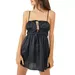 Free People Women's Meant to Be Mini Slip Dress, Black, Small