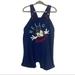 Disney One Pieces | Disney Baby Navy Blue Overalls Hello Happy 24 Months | Color: Blue | Size: 18-24mb