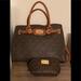Michael Kors Bags | Michael Kors L Jet Set Crossbody & Cosmetic Bag | Color: Brown | Size: 14”Lx6”Wx9.5”H / Cosmetic Bag: 6.5”Wx4”Hx3.5”D