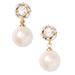 Kate Spade Jewelry | Kate Spade Gold Lady Marmalade Pearl Drop Earrings | Color: Gold | Size: Os