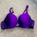 Victoria's Secret Intimates & Sleepwear | Gorgeous Women’s Deep Purple Victoria’s Secret Dream Angels Push-Up Size 34c | Color: Purple | Size: 34c