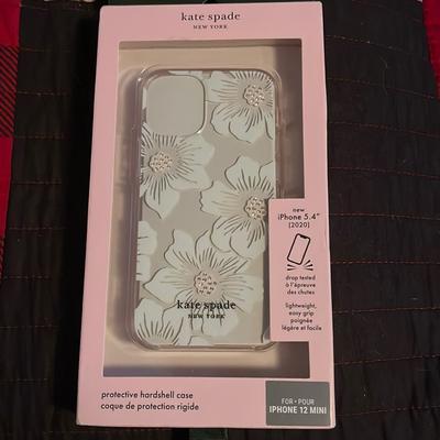 Kate Spade Accessories | Kate Spade Iphone 12 Mini 5.4 Phone Case Nwt | Color: Tan/Gray | Size: Iphone 12 Mini 5.4