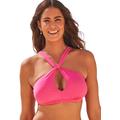 Plus Size Women's Expert Multi-Way Bikini Top by Swimsuits For All in Coral Pink (Size 10)