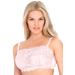 Plus Size Women's Lace Wireless Cami Bra by Comfort Choice in Shell Pink (Size 48 DDD)