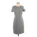 Old Navy Casual Dress - Shift: Gray Print Dresses - Women's Size Small