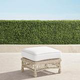 Hampton Ottoman in Ivory Finish - Resort Stripe Seaglass, Standard - Frontgate