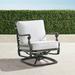 Carlisle Swivel Lounge Chair with Cushions in Slate Finish - Leaf - Frontgate