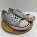 Converse Shoes | Converse All Star Girls Silver Glitter Low Top Sneakers Shoes 5 | Color: Silver/White | Size: 5g