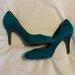 Jessica Simpson Shoes | Jessica Simpson Teal Suede Pumps. Worn Once, Like New Condition. 3 Inch Heels. | Color: Green | Size: 7.5