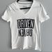 Adidas Tops | Adidas Driven Go To Performance Tee Graphic Workout V-Neck Top, M | Color: Black/White | Size: M