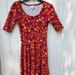 Lularoe Dresses | Lularoe Size Xs Dress | Color: Red/Brown | Size: Xs