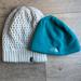 The North Face Accessories | North Face Hats! Set Of 2. | Color: Blue/Cream | Size: Os
