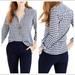 J. Crew Tops | J. Crew Navy & White Plaid Relaxed Fit Boy Shirt Crinkle Gingham Button Down | Color: Blue/White | Size: S