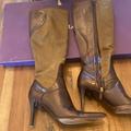 Ralph Lauren Shoes | Gorgeous Ralph Lauren Khaki And Brown Leather Boots. | Color: Brown/Green | Size: 7