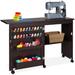 Best Choice Products Sewing Machine Table & Desk W/Craft Storage & Bins - Gray Wood in Brown | 31 H x 46 W x 16 D in | Wayfair SKY6212