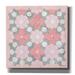 Winston Porter Pink & Gray Pattern 3 by Stellar Design Studio - Wrapped Canvas Painting Canvas, in Gray/Pink | 26 H x 26 W x 1.5 D in | Wayfair