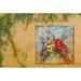 The Holiday Aisle® Adrene Spring Cardinals Outdoor Art All-Weather Canvas | 24 H x 1.5 W x 24 D in | Wayfair BE62669838FB423D8D9ABDD9B201E654